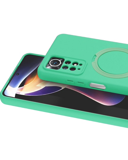 Xiaomi Redmi Note 12 Pro 4G Regal Magsafe Standlı Kapak Kılıf - Yeşil 2