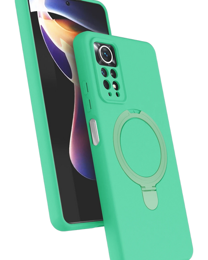Xiaomi Redmi Note 12 Pro 4G Regal Magsafe Standlı Kapak Kılıf - Yeşil