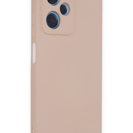 Xiaomi Poco X5 5G Nano içi Kadife Silikon Kılıf - Pudra