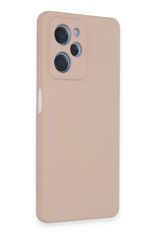 Xiaomi Poco X5 5G Nano içi Kadife Silikon Kılıf - Pudra
