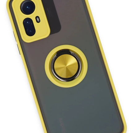 Xiaomi Redmi Note 12S Montreal Yüzüklü Silikon Kapak Kılıf 4