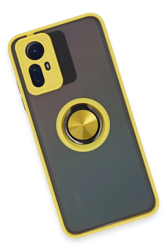 Xiaomi Redmi Note 12S Montreal Yüzüklü Silikon Kapak Kılıf 4