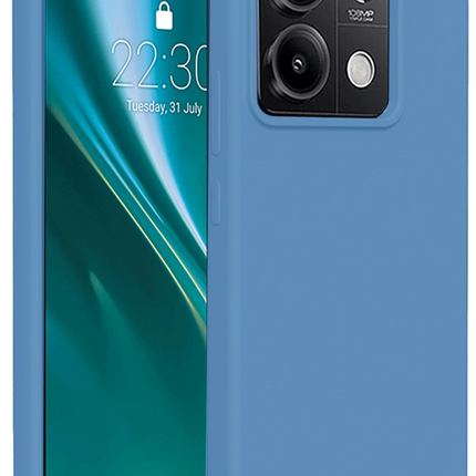 Xiaomi Redmi Note 13 4G First Silikon Kılıf - Mavi