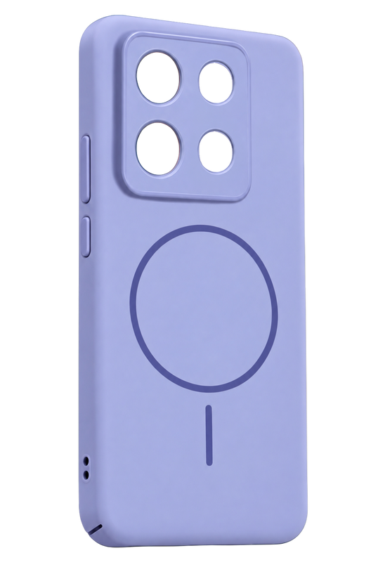Xiaomi Redmi Note 13 4G Mika PC Magsafe Kapak Kılıf - Açık Mor