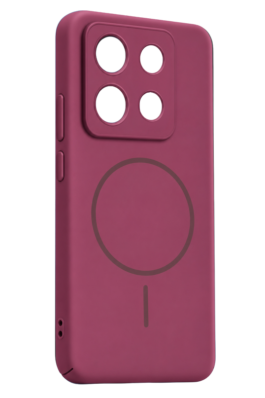 Xiaomi Redmi Note 13 4G Mika PC Magsafe Kapak Kılıf - Bordo