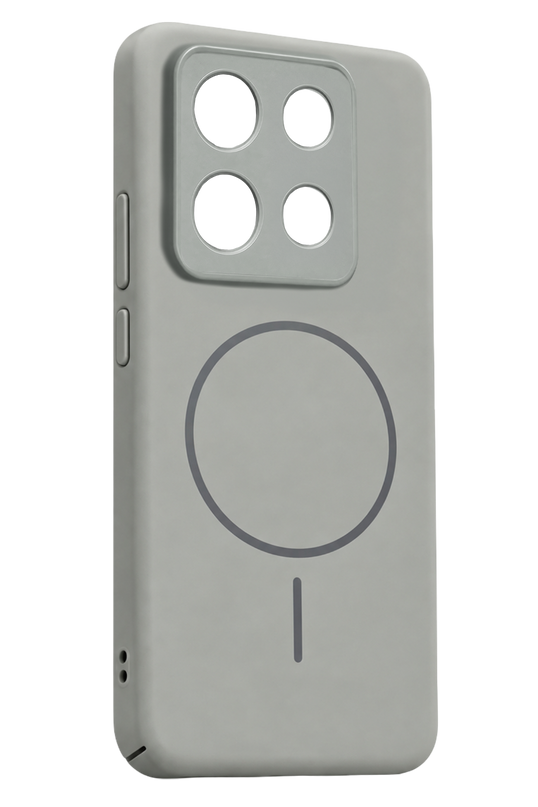 Xiaomi Redmi Note 13 4G Mika PC Magsafe Kapak Kılıf - Gri