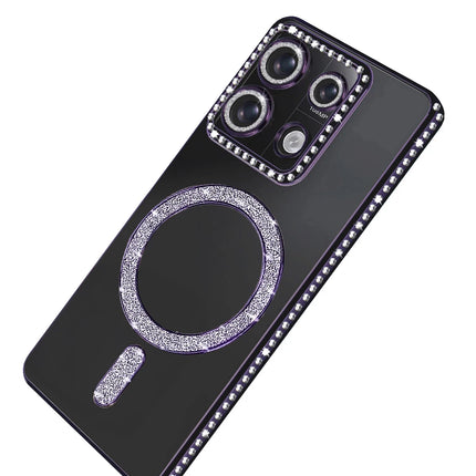 Xiaomi Redmi Note 13 Pro 4G Joke Simli Magneticsafe Kılıf - Derin Mor 4