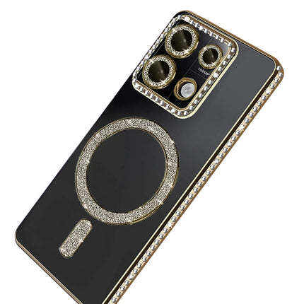 Xiaomi Redmi Note 13 Pro 4G Joke Simli Magneticsafe Kılıf - Gold 4
