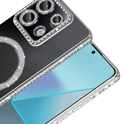 Xiaomi Redmi Note 13 Pro 4G Joke Simli Magneticsafe Kılıf - Gümüş 2