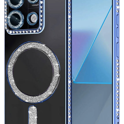 Xiaomi Redmi Note 13 Pro 4G Joke Simli Magneticsafe Kılıf - Mavi