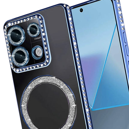 Xiaomi Redmi Note 13 Pro 4G Joke Simli Magneticsafe Kılıf - Mavi 3