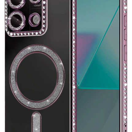 Xiaomi Redmi Note 13 Pro 4G Joke Simli Magneticsafe Kılıf - Pembe