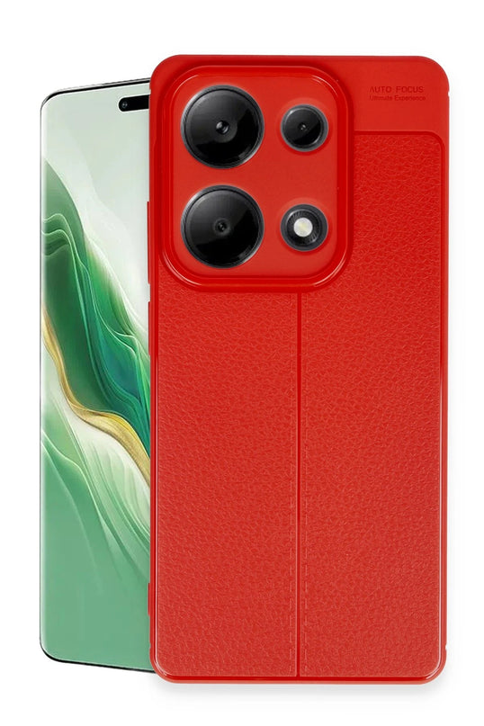 Xiaomi Redmi Note 13 Pro 4G Auto Focus Kapak Kılıf - Kırmızı