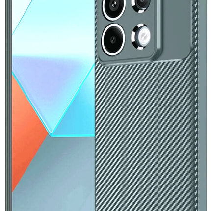 Xiaomi Redmi Note 13 Pro 4G Auto Focus Karbon Kapak Kılıf - Gri