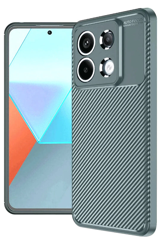 Xiaomi Redmi Note 13 Pro 4G Auto Focus Karbon Kapak Kılıf - Gri