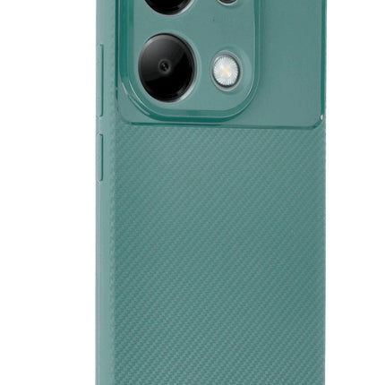 Xiaomi Redmi Note 13 Pro 4G Auto Focus Karbon Kapak Kılıf - Koyu Yeşil 2