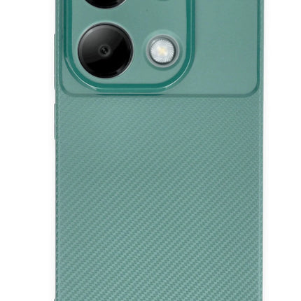 Xiaomi Redmi Note 13 Pro 4G Auto Focus Karbon Kapak Kılıf - Koyu Yeşil 4