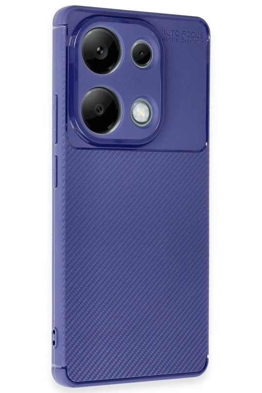 Xiaomi Redmi Note 13 Pro 4G Auto Focus Karbon Kapak Kılıf - Lacivert 2