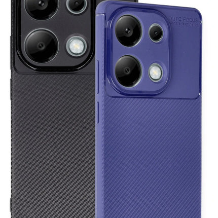 Xiaomi Redmi Note 13 Pro 4G Auto Focus Karbon Kapak Kılıf - Lacivert 3