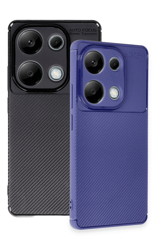 Xiaomi Redmi Note 13 Pro 4G Auto Focus Karbon Kapak Kılıf - Lacivert 3