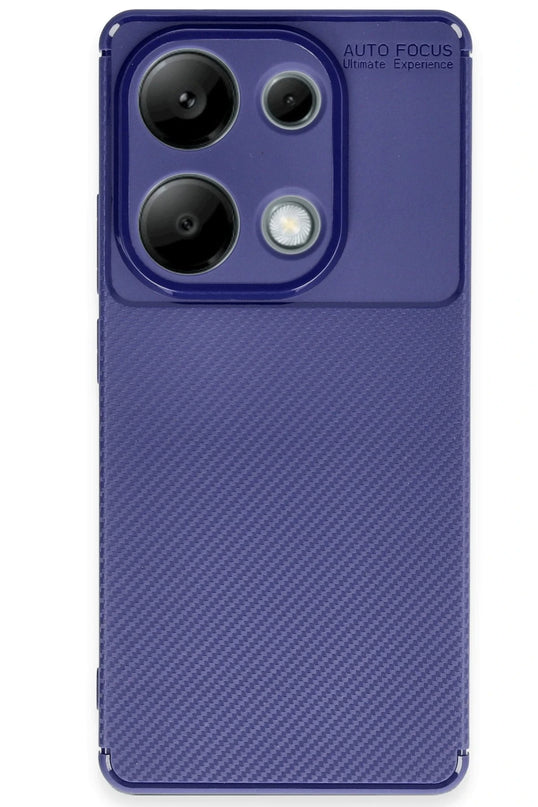 Xiaomi Redmi Note 13 Pro 4G Auto Focus Karbon Kapak Kılıf - Lacivert 4