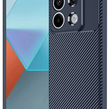 Xiaomi Redmi Note 13 Pro 4G Auto Focus Karbon Kapak Kılıf - Lacivert