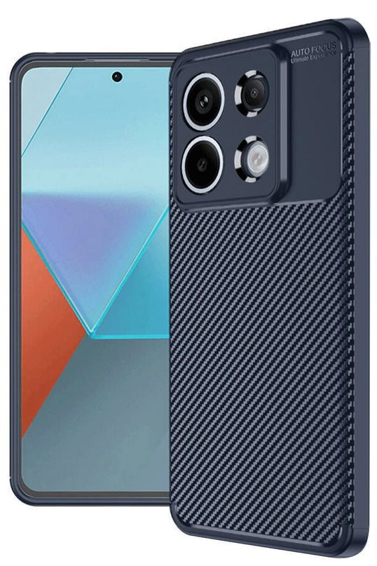 Xiaomi Redmi Note 13 Pro 4G Auto Focus Karbon Kapak Kılıf - Lacivert