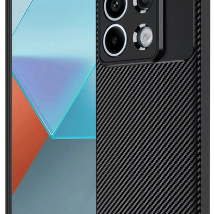 Xiaomi Redmi Note 13 Pro 4G Auto Focus Karbon Kapak Kılıf - Siyah
