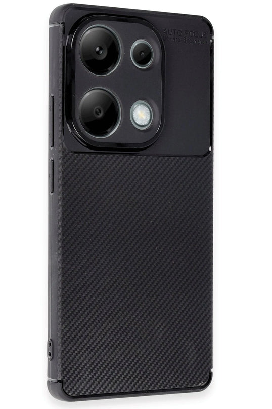 Xiaomi Redmi Note 13 Pro 4G Auto Focus Karbon Kapak Kılıf - Siyah 2