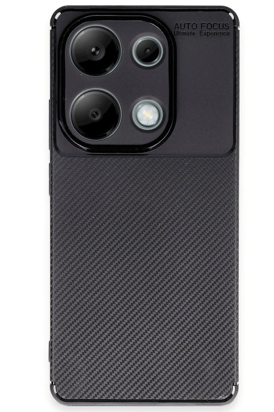 Xiaomi Redmi Note 13 Pro 4G Auto Focus Karbon Kapak Kılıf - Siyah 4