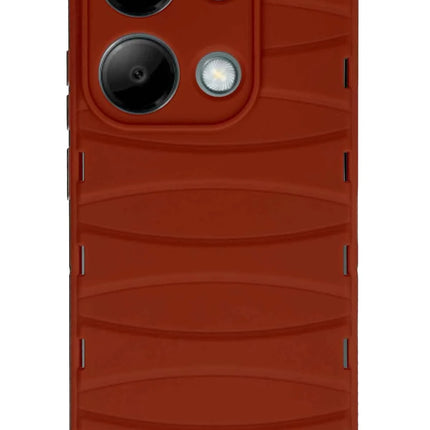 Xiaomi Redmi Note 13 Pro 4G Bibercas Silikon Kapak Kılıf - Kırmızı