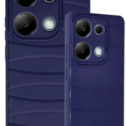 Xiaomi Redmi Note 13 Pro 4G Bibercas Silikon Kapak Kılıf - Lacivert 3
