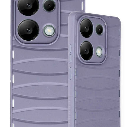 Xiaomi Redmi Note 13 Pro 4G Bibercas Silikon Kapak Kılıf - Lila 3