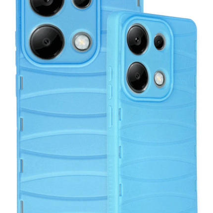 Xiaomi Redmi Note 13 Pro 4G Bibercas Silikon Kapak Kılıf - Mavi 3