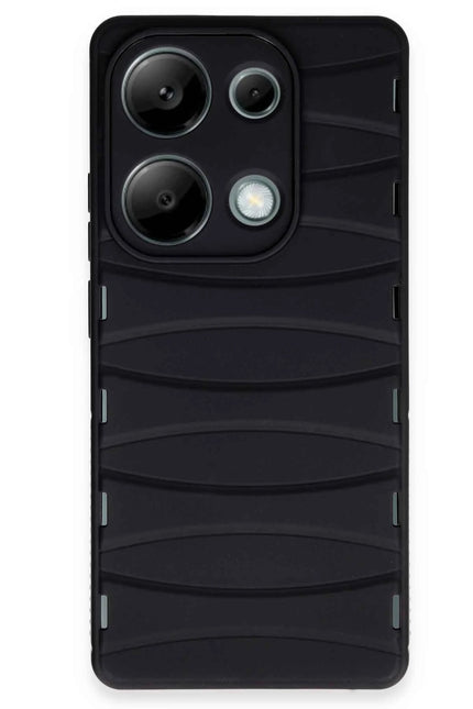 Xiaomi Redmi Note 13 Pro 4G Bibercas Silikon Kapak Kılıf - Siyah