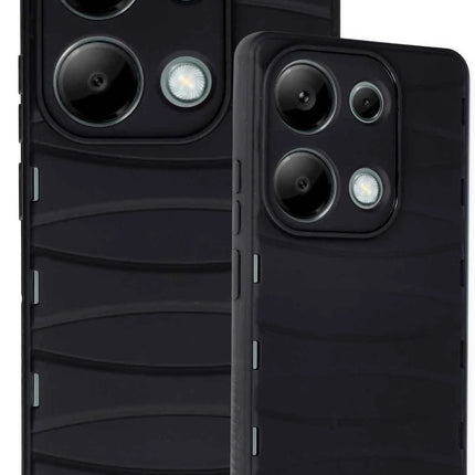 Xiaomi Redmi Note 13 Pro 4G Bibercas Silikon Kapak Kılıf - Siyah 3