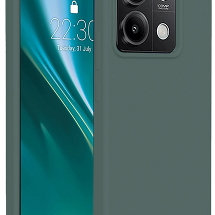 Xiaomi Redmi Note 13 Pro 4G First Silikon Kılıf - Koyu Yeşil