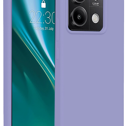 Xiaomi Redmi Note 13 Pro 4G First Silikon Kılıf - Lila