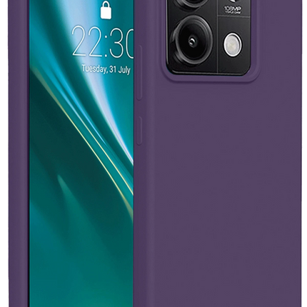 Xiaomi Redmi Note 13 Pro 4G First Silikon Kılıf - Mor