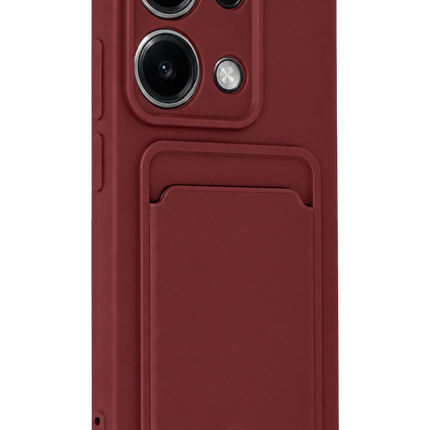 Xiaomi Redmi Note 13 Pro 4G Kelvin Kartvizitli Silikon Kılıf - Bordo