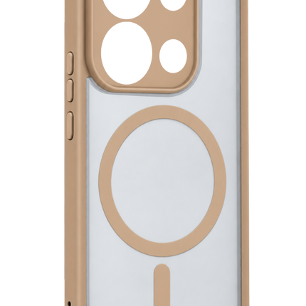 Xiaomi Redmi Note 13 Pro 4G Loji Magsafe Kapak Kılıf - Çöl Titanyum