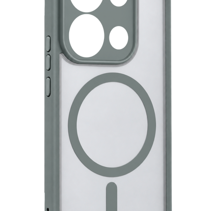 Xiaomi Redmi Note 13 Pro 4G Loji Magsafe Kapak Kılıf - Gri