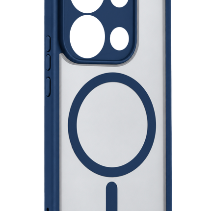 Xiaomi Redmi Note 13 Pro 4G Loji Magsafe Kapak Kılıf - Mavi