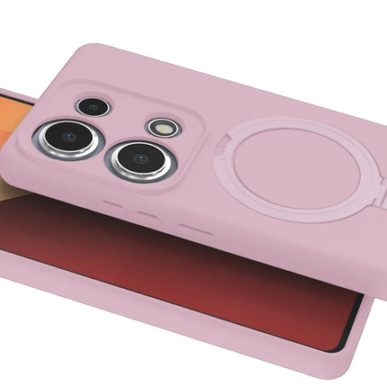 Xiaomi Redmi Note 13 Pro 4G Regal Magsafe Standlı Kapak Kılıf - Açık Pembe 3