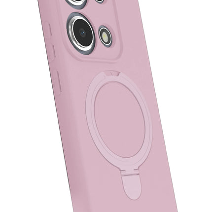 Xiaomi Redmi Note 13 Pro 4G Regal Magsafe Standlı Kapak Kılıf - Açık Pembe 2