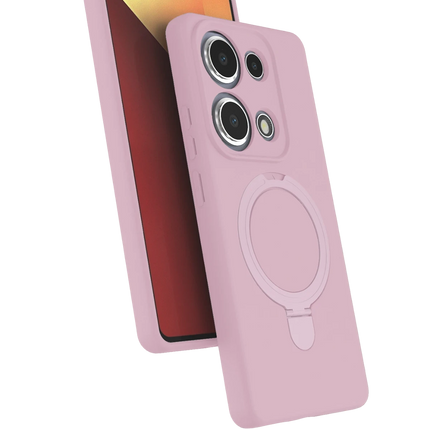 Xiaomi Redmi Note 13 Pro 4G Regal Magsafe Standlı Kapak Kılıf - Açık Pembe