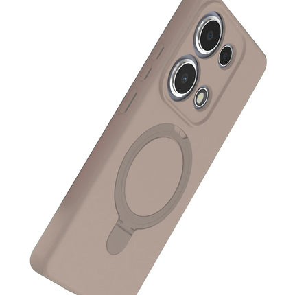 Xiaomi Redmi Note 13 Pro 4G Regal Magsafe Standlı Kapak Kılıf - Çöl Titanyum 4
