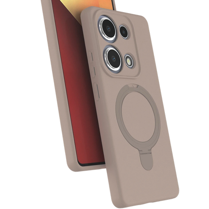 Xiaomi Redmi Note 13 Pro 4G Regal Magsafe Standlı Kapak Kılıf - Çöl Titanyum