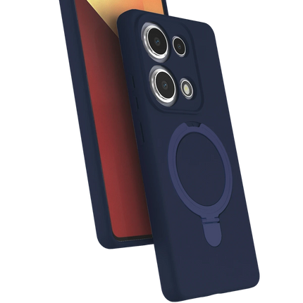 Xiaomi Redmi Note 13 Pro 4G Regal Magsafe Standlı Kapak Kılıf - Lacivert
