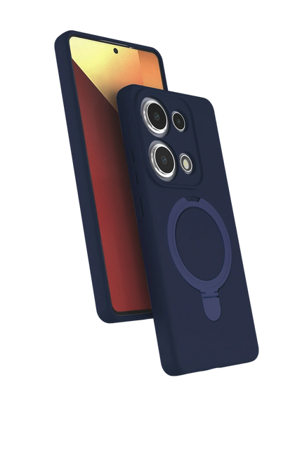 Xiaomi Redmi Note 13 Pro 4G Regal Magsafe Standlı Kapak Kılıf - Lacivert